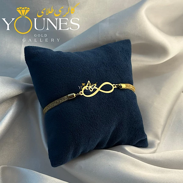 دستبند طلا سواروسکی بینهایت پروانه ای